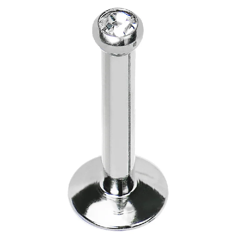 14 Gauge 3/8 Internally Threaded 2.5mm Gem Ball Labret