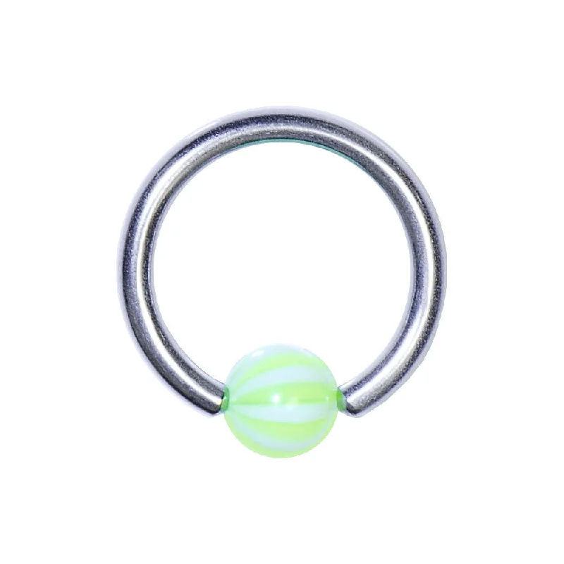 14 Gauge 3/8 Limon Beach Ball BCR Captive Ring