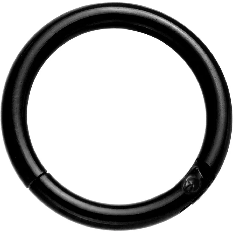 16 Gauge 5/16 Black Anodized Hinged Segment Ring