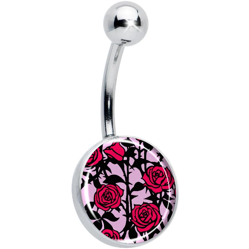 Blossom Creation Floral Love of Roses Belly Ring