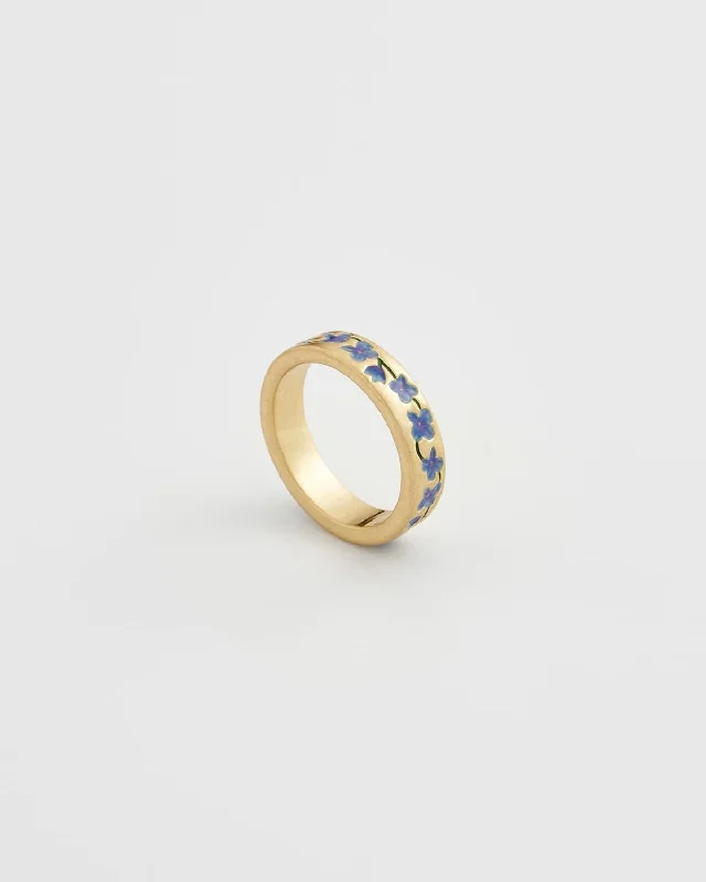 Blue Forget Me Not Ring