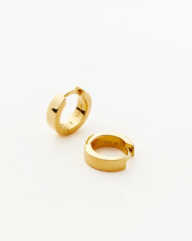 Chubby Tunnel Huggies | 18k Gold Vermeil