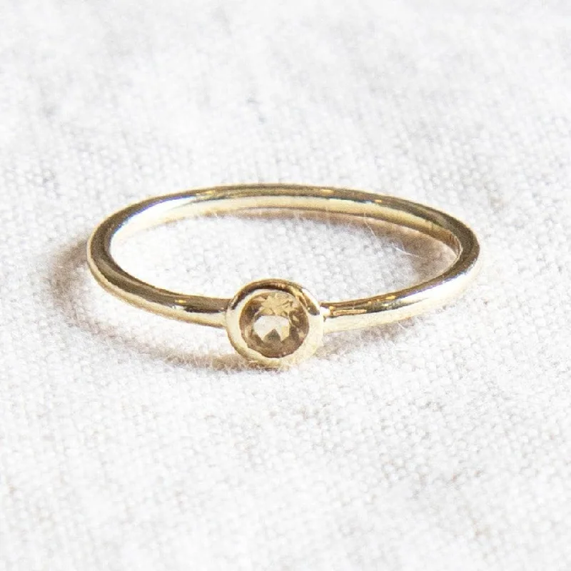 Citrine Silver or Gold Ring