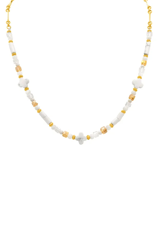 White Howlite Necklace