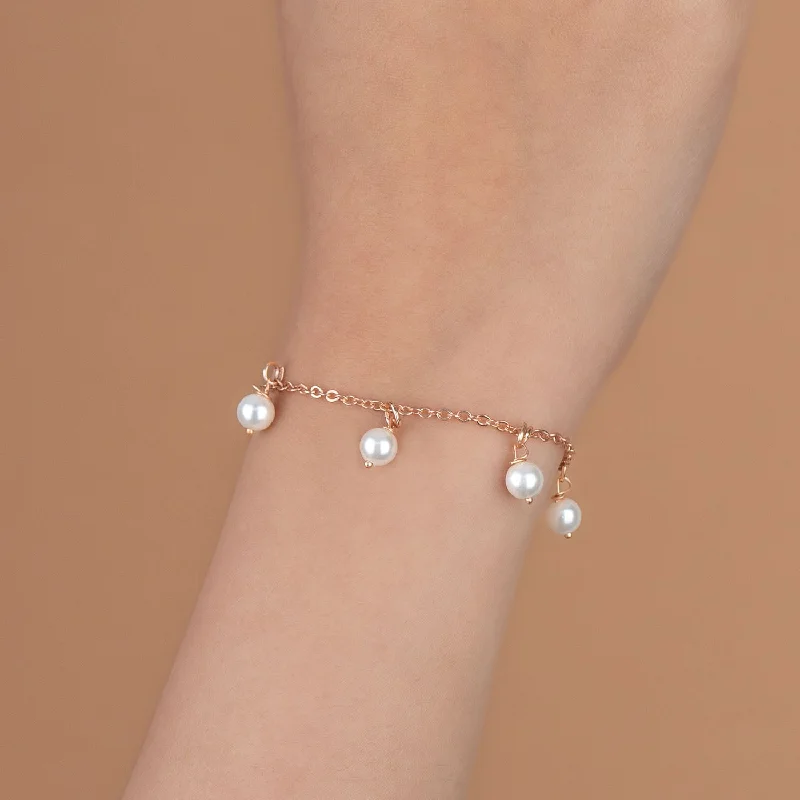 Cynthia Rose Gold Natural Pearl Bracelet