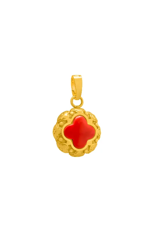 Donatella's Coral Statement Pendant