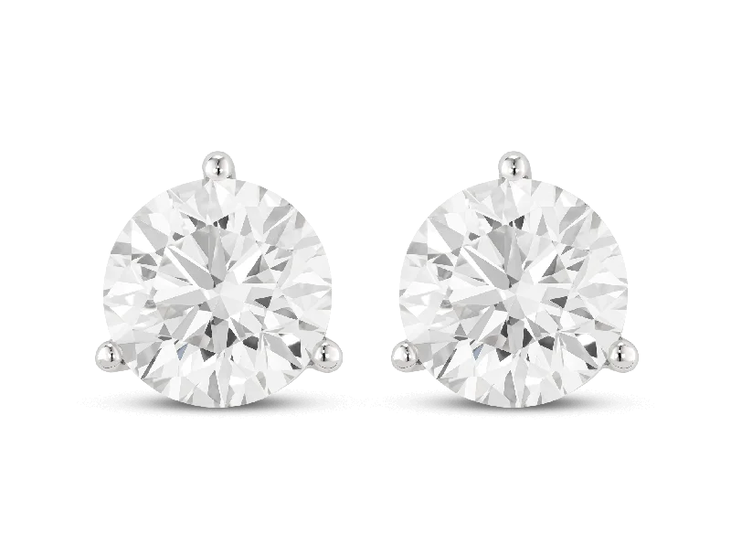 Lab-Grown Diamond 5ct. tw. Round Brilliant Solitaire Studs | White