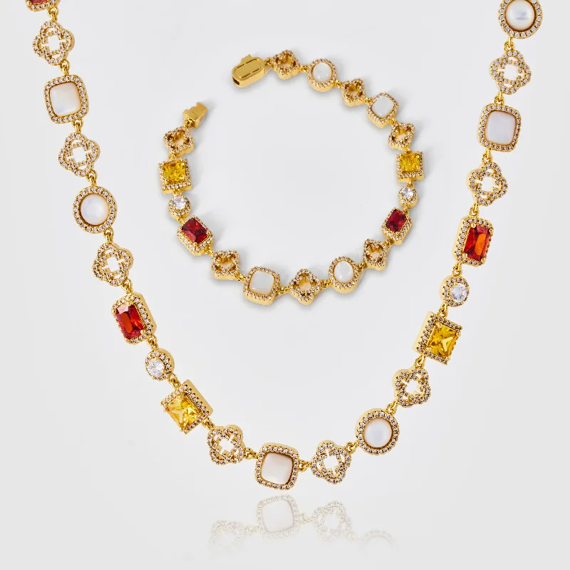 Iced Gemstone Set (Gold)