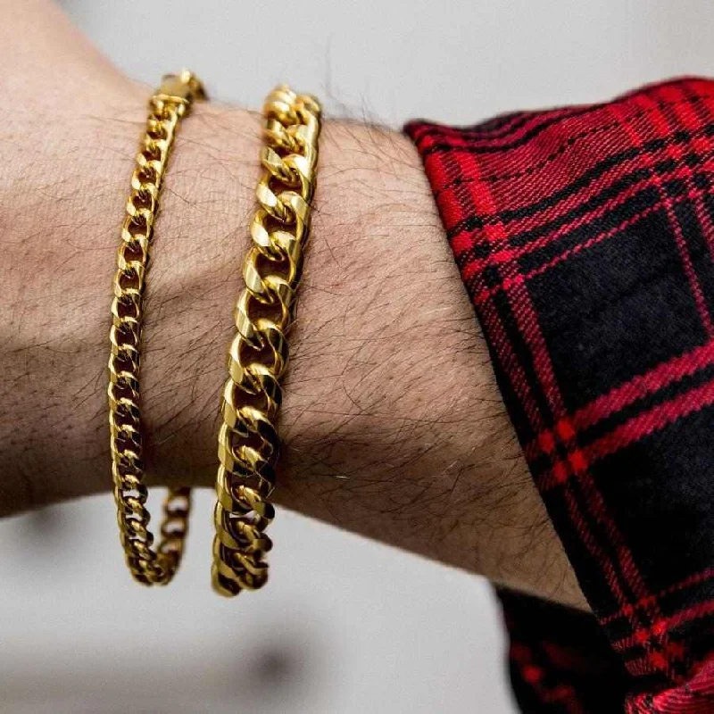 Cuban Link Bracelet in Yellow Gold - 5mm