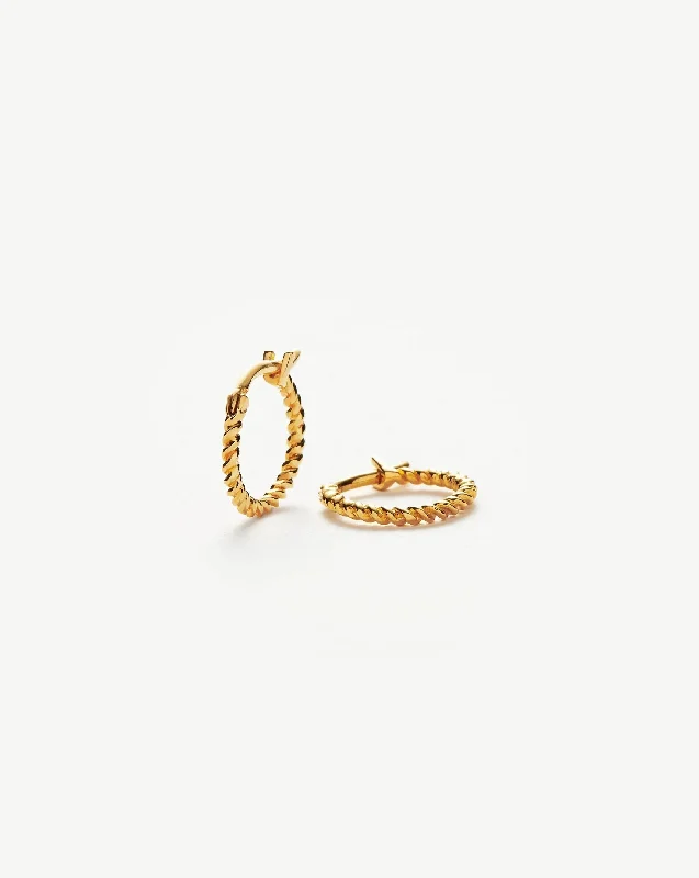 Mini Helical Hoop Earrings