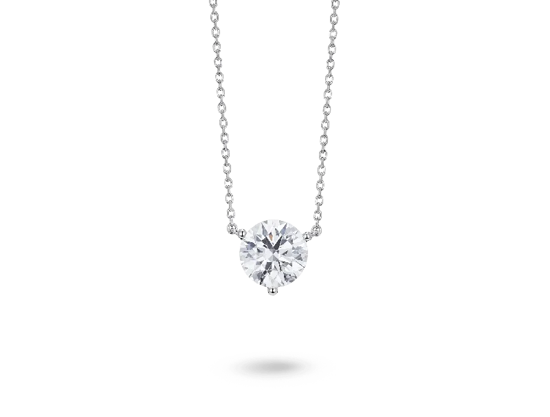 Lab-Grown Diamond 2ct. Round Brilliant Solitaire Pendant | White