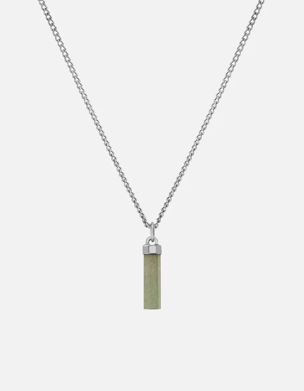 Remi Aventurine Necklace, Sterling Silver