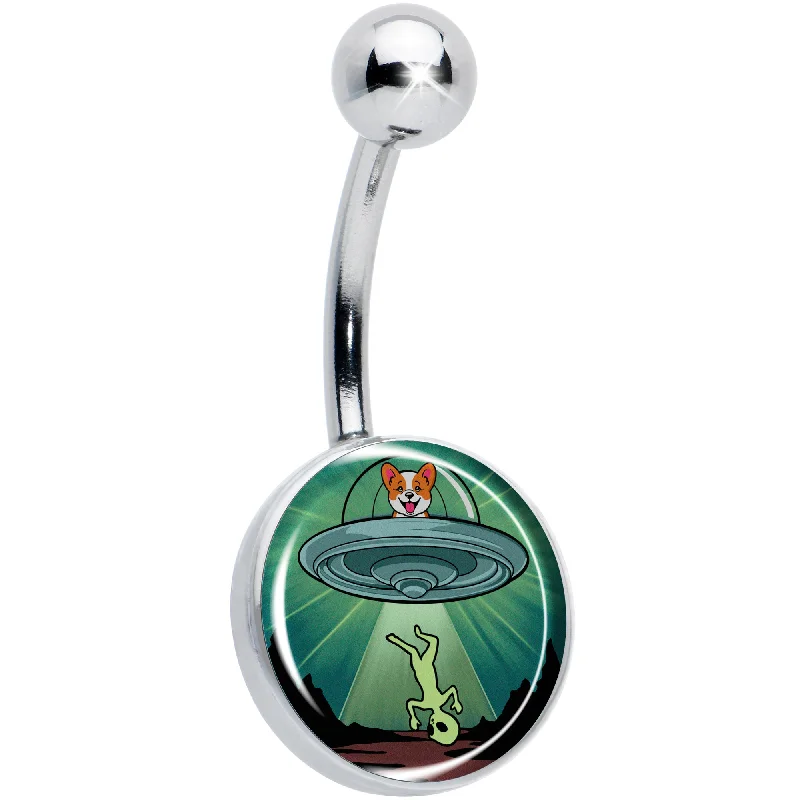 Reverse Alien UFO AbductionBelly Ring