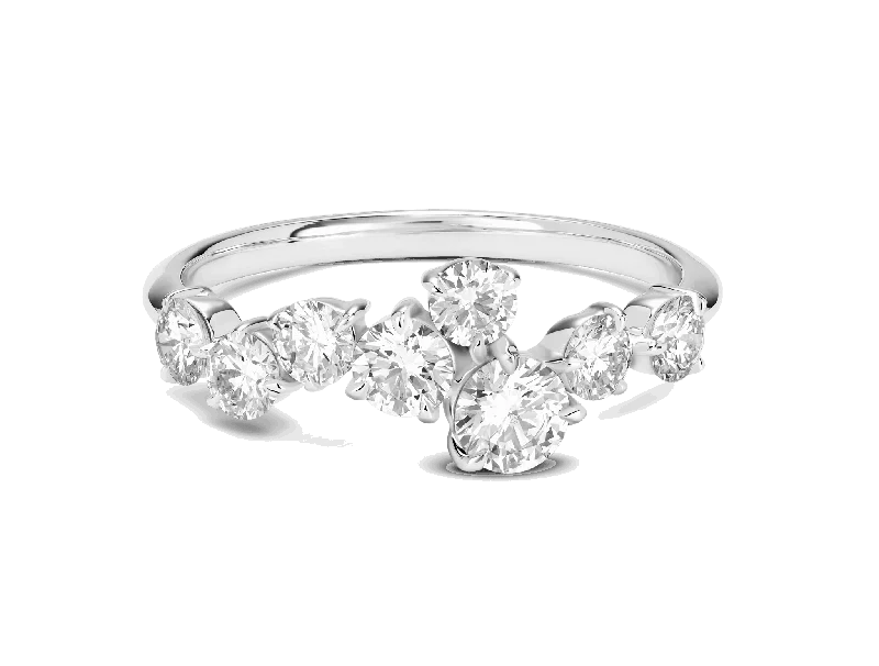 Lab-Grown Diamond 1ct. tw. Round Brilliant Constellation Ring | White