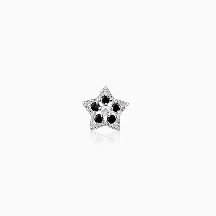 Silver Bright Star Nose pin