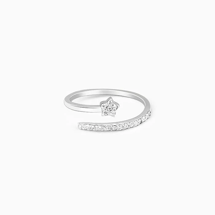 Silver Shooting Star Ring