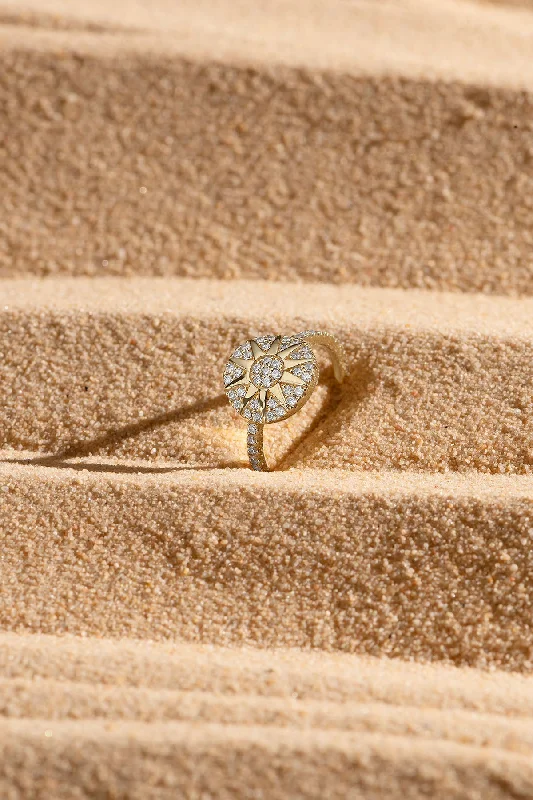 Soleil Pavé Ring