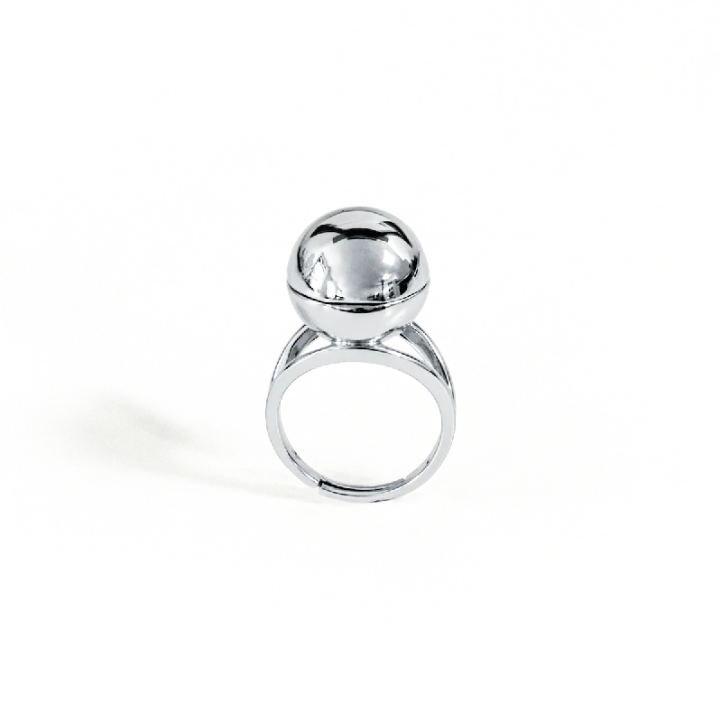 Sphere Secret Ring - Silver