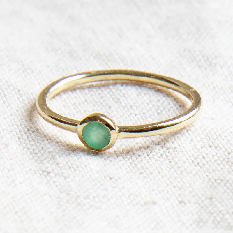 Emerald Silver or Gold  Ring