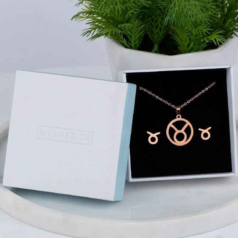 Taurus Necklace Earring Set (21 Apr - 21 May)