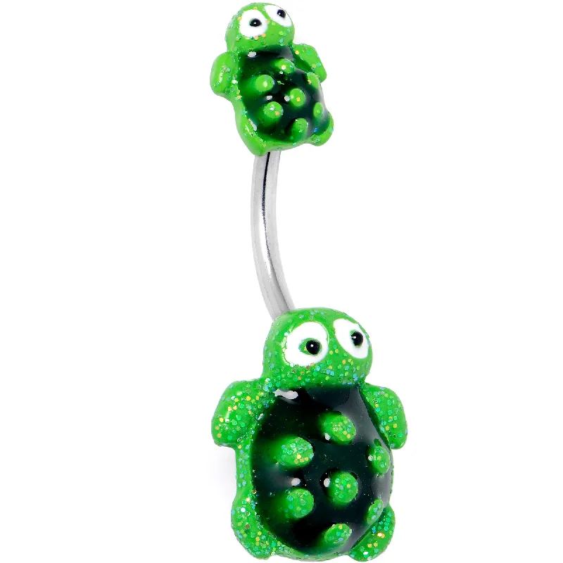 Texture Turtles Double Mount Belly Ring