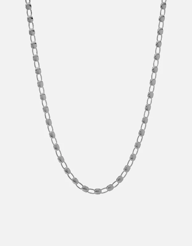 Ward Chain Necklace, Sterling Silver