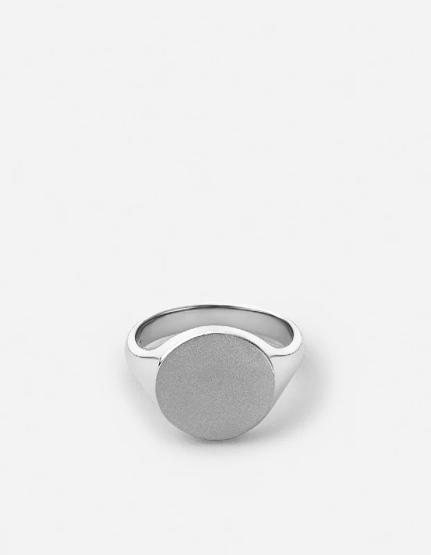 Wells Signet Ring, Sterling Silver