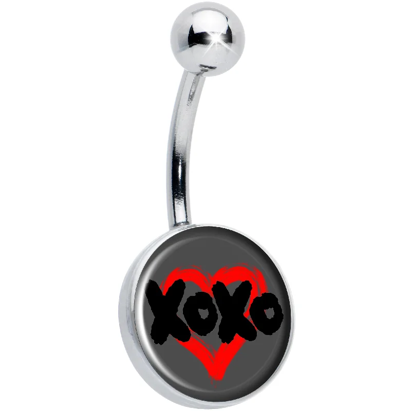 XOXO Heart Belly Ring