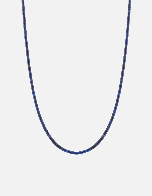 Zane Lapis Necklace, Sterling Silver